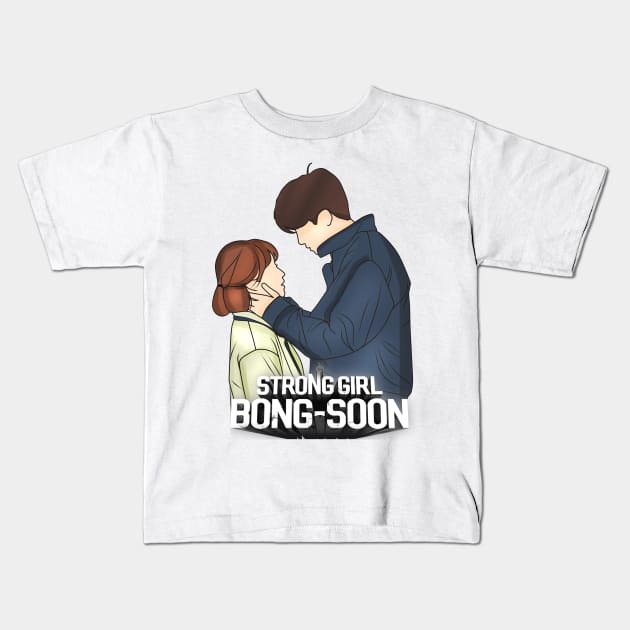 STRONG GIRL BONG-SOON Kids T-Shirt by ArtByAzizah